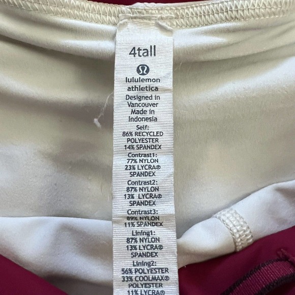 Lululemon Inky Floral Ghost Inkwell Bumble Berry Pleated Pace Setter Skirt 4Tall - Picture 5 of 10